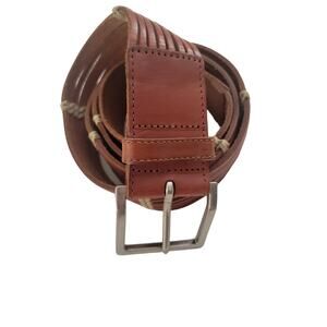 Talbots Brown Leather belt. Size 2X. EUC.